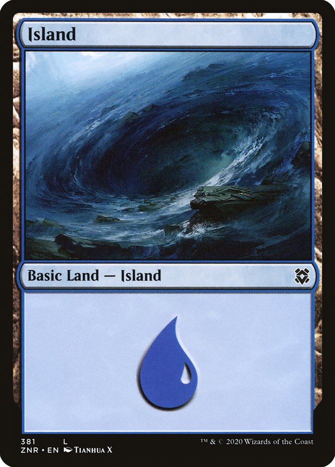 Island (381) [Zendikar Rising] | Magic Magpie