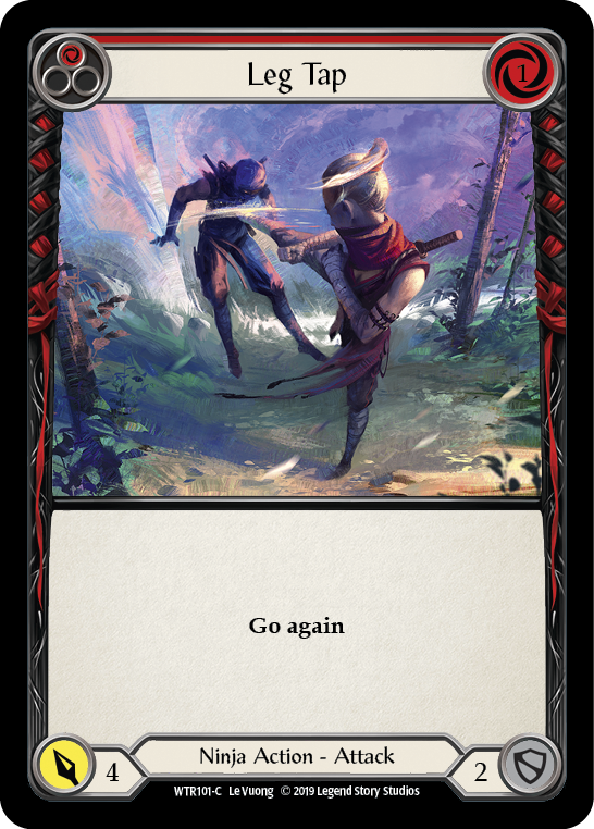 Leg Tap (Red) [WTR101-C] Alpha Print Normal | Magic Magpie