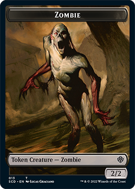 Zombie // Zombie Army Double-Sided Token [Starter Commander Decks] | Magic Magpie