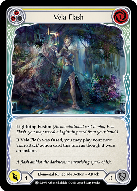 Vela Flash (Yellow) [ELE077] (Tales of Aria)  1st Edition Normal | Magic Magpie