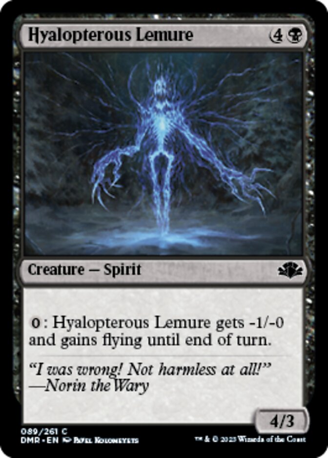 Hyalopterous Lemure [Dominaria Remastered] | Magic Magpie