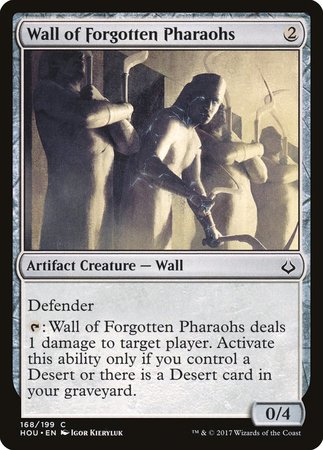 Wall of Forgotten Pharaohs [Hour of Devastation] | Magic Magpie