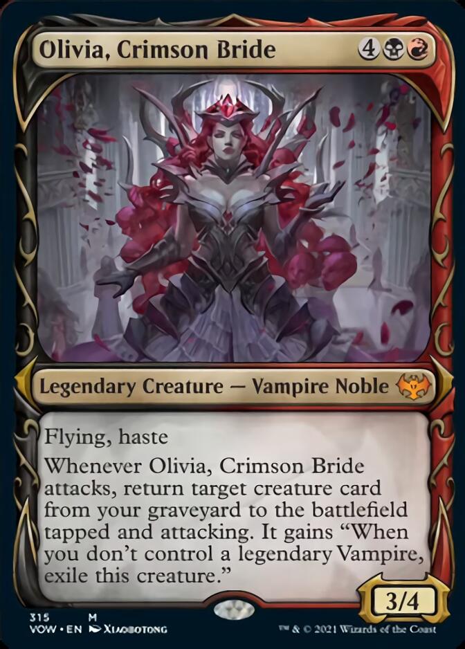 Olivia, Crimson Bride (Showcase Fang Frame) [Innistrad: Crimson Vow] | Magic Magpie