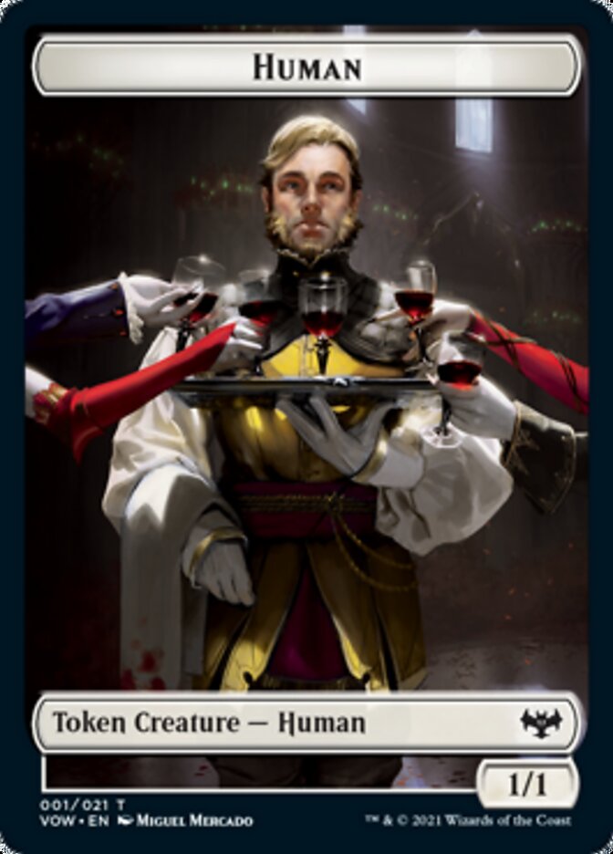 Human (001) // Spirit Cleric Double-sided Token [Innistrad: Crimson Vow Tokens] | Magic Magpie