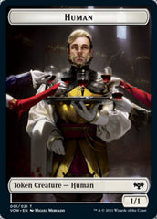 Human (001) // Spirit Cleric Double-sided Token [Innistrad: Crimson Vow Tokens] | Magic Magpie