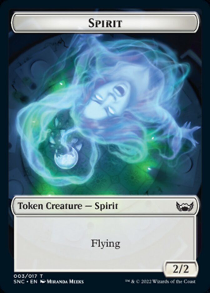 Devil // Spirit Double-sided Token [Streets of New Capenna Tokens] | Magic Magpie