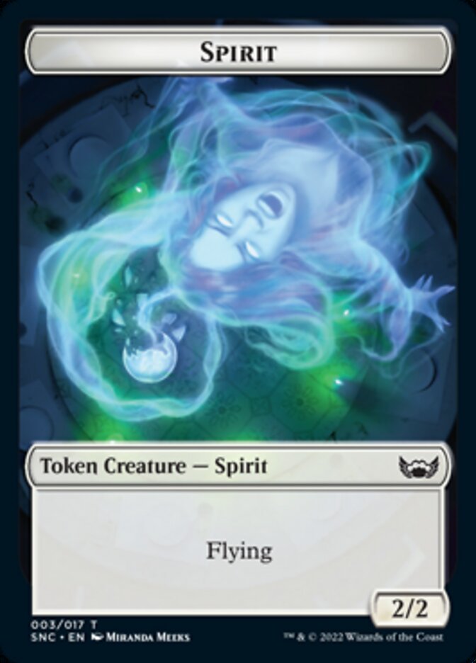 Fish // Spirit Double-sided Token [Streets of New Capenna Tokens] | Magic Magpie