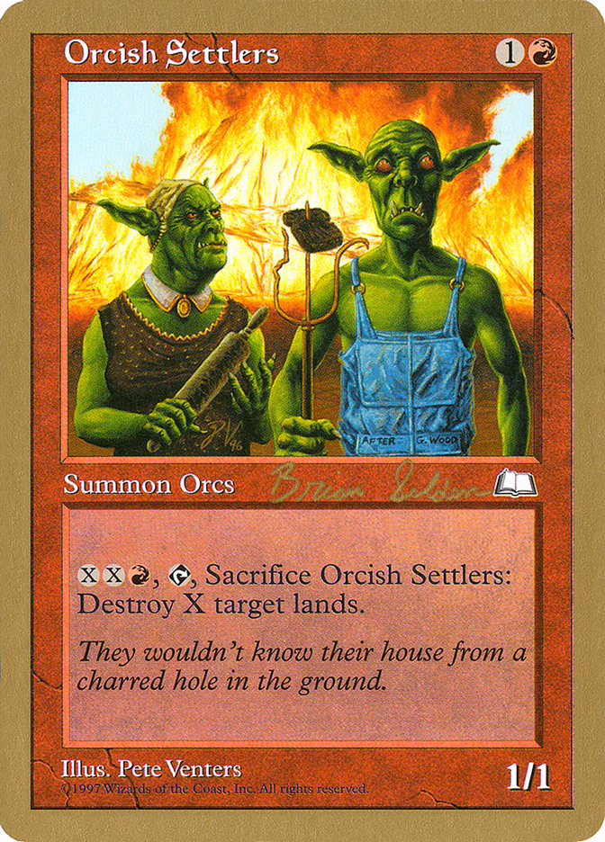 Orcish Settlers (Brian Selden) [World Championship Decks 1998] | Magic Magpie