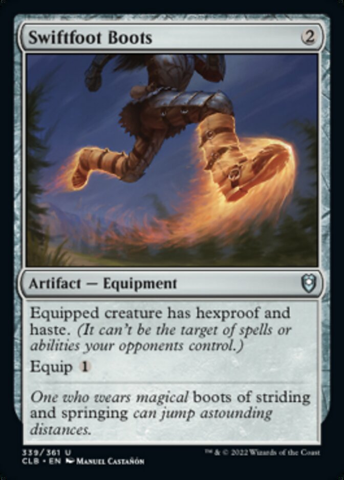 Swiftfoot Boots [Commander Legends: Battle for Baldur's Gate] | Magic Magpie