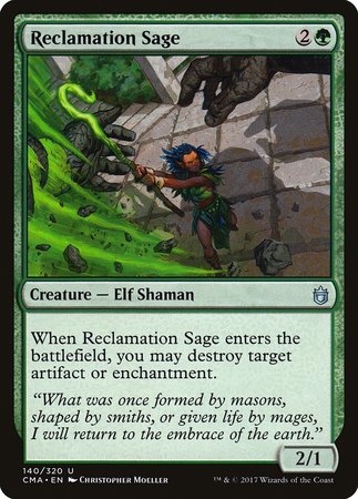 Reclamation Sage [Commander Anthology] | Magic Magpie