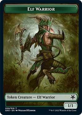 Soldier // Elf Warrior Double-Sided Token [Game Night: Free-for-All Tokens] | Magic Magpie