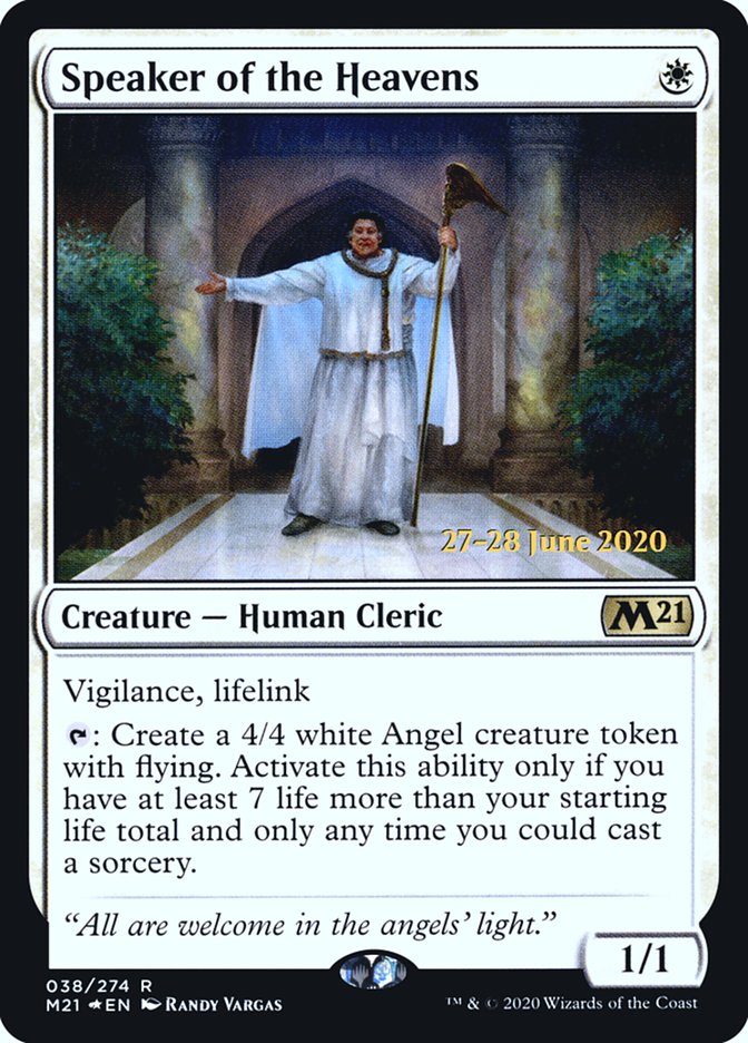 Speaker of the Heavens  [Core Set 2021 Prerelease Promos] | Magic Magpie