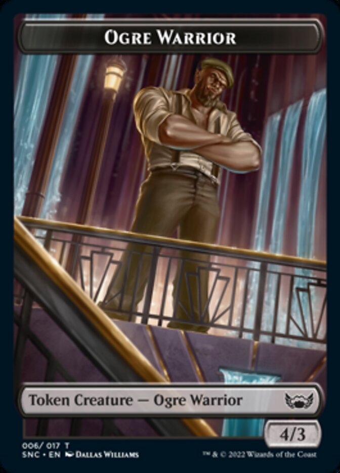 Ogre Warrior // Dog Double-sided Token [Streets of New Capenna Tokens] | Magic Magpie