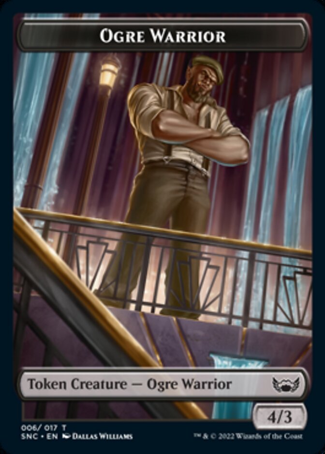 Ogre Warrior // Spirit Double-sided Token [Streets of New Capenna Tokens] | Magic Magpie