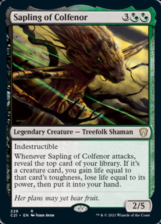 Sapling of Colfenor [Commander 2021] | Magic Magpie