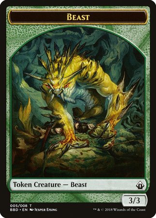 Beast Token [Battlebond Tokens] | Magic Magpie