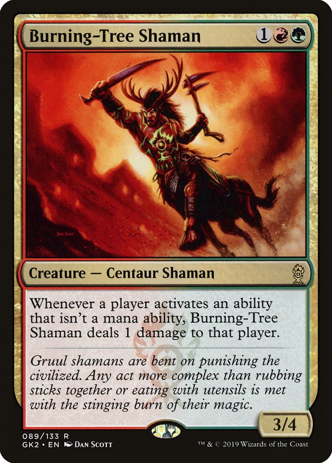 Burning-Tree Shaman [Ravnica Allegiance Guild Kit] | Magic Magpie