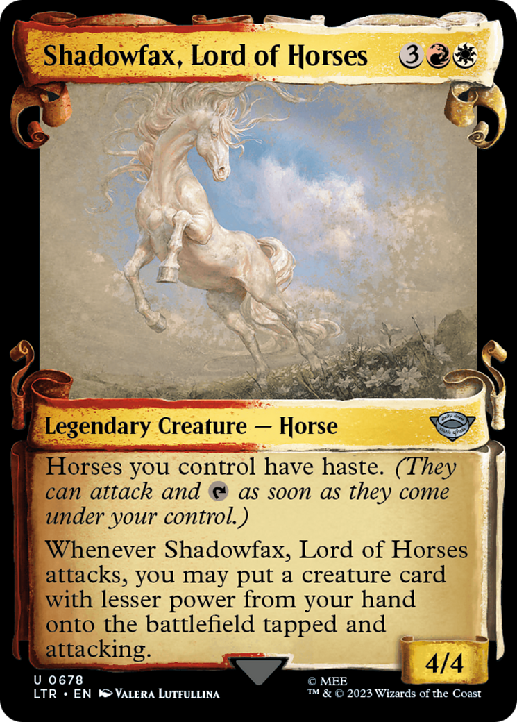 Shadowfax, Lord of Horses [The Lord of the Rings: Tales of Middle-Earth Showcase Scrolls] | Magic Magpie