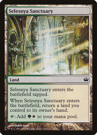 Selesnya Sanctuary [Duel Decks: Knights vs. Dragons] | Magic Magpie