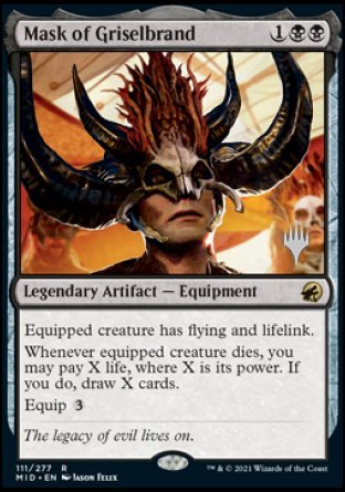 Mask of Griselbrand (Promo Pack) [Innistrad: Midnight Hunt Promos] | Magic Magpie