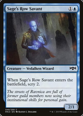 Sage's Row Savant [Ravnica Allegiance] | Magic Magpie