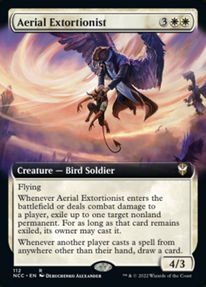 Aerial Extortionist (Extended Art) [Streets of New Capenna Commander] | Magic Magpie