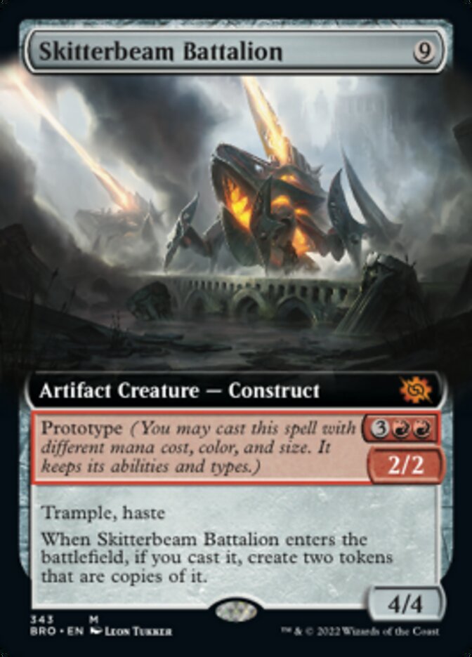 Skitterbeam Battalion (Extended Art) [The Brothers' War] | Magic Magpie