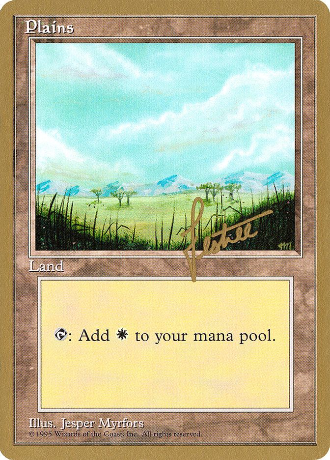 Plains (bl365) (Bertrand Lestree) [Pro Tour Collector Set] | Magic Magpie