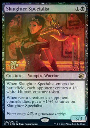 Slaughter Specialist [Innistrad: Midnight Hunt Prerelease Promos] | Magic Magpie