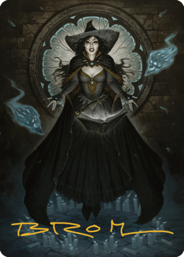 Tasha, the Witch Queen Art Card (76) (Gold-Stamped Signature) [Commander Legends: Battle for Baldur's Gate Art Series] | Magic Magpie