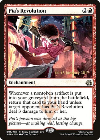 Pia's Revolution [Aether Revolt Promos] | Magic Magpie