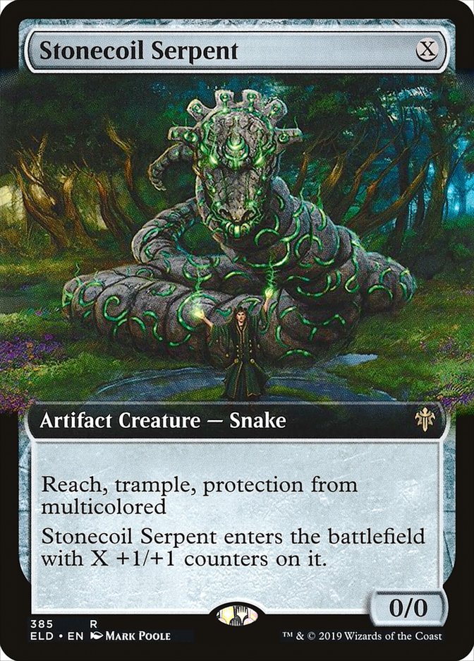 Stonecoil Serpent (Extended Art) [Throne of Eldraine] | Magic Magpie