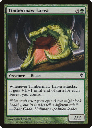 Timbermaw Larva [Zendikar] | Magic Magpie