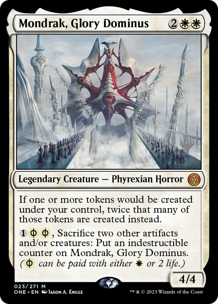 Mondrak, Glory Dominus (Promo Pack) [Phyrexia: All Will Be One Promos] | Magic Magpie