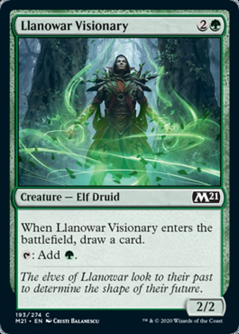 Llanowar Visionary [Core Set 2021] | Magic Magpie