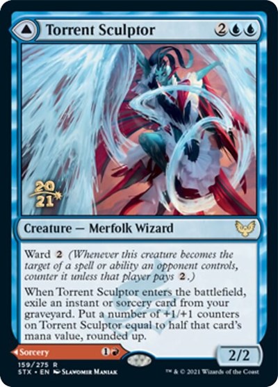 Torrent Sculptor // Flamethrower Sonata [Strixhaven: School of Mages Prerelease Promos] | Magic Magpie