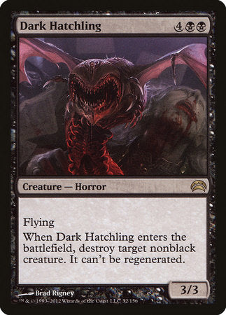 Dark Hatchling [Planechase 2012] | Magic Magpie