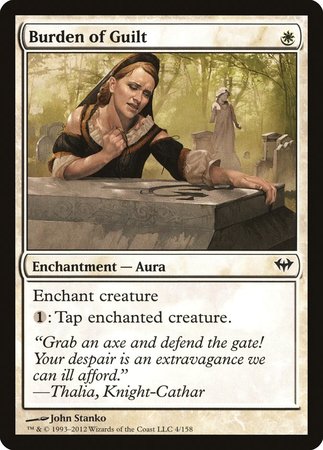 Burden of Guilt [Dark Ascension] | Magic Magpie