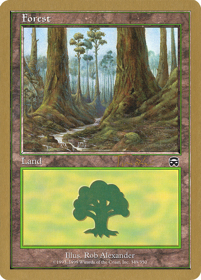 Forest (jt349) (Jan Tomcani) [World Championship Decks 2001] | Magic Magpie