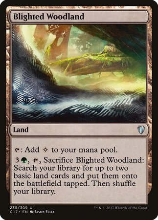 Blighted Woodland [Commander 2017] | Magic Magpie