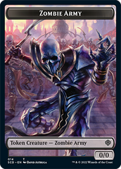 Zombie // Zombie Army Double-Sided Token [Starter Commander Decks] | Magic Magpie