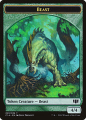 Elf Druid // Beast (020/036) Double-sided Token [Commander 2014 Tokens] | Magic Magpie