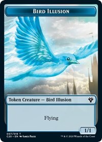 Bird Illusion // Beast (011) Double-sided Token [Commander 2020 Tokens] | Magic Magpie