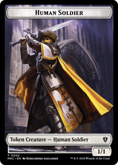 City's Blessing // Human Soldier Double-Sided Token [Murders at Karlov Manor Commander Tokens] | Magic Magpie