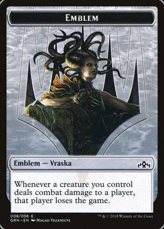 Emblem - Vraska, Golgari Queen [Guilds of Ravnica Tokens] | Magic Magpie