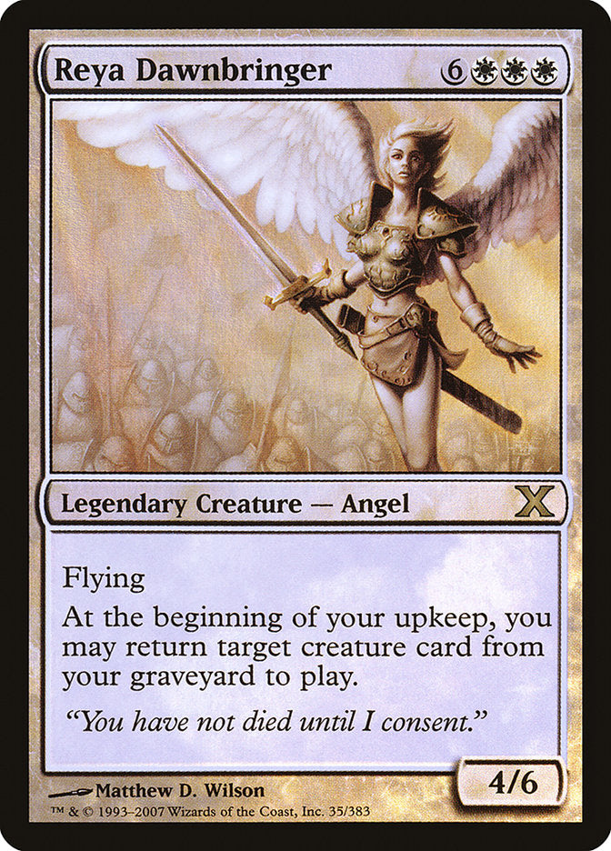 Reya Dawnbringer (Premium Foil) [Tenth Edition] | Magic Magpie