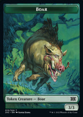 Boar // Aven Initiate Double-sided Token [Double Masters 2022 Tokens] | Magic Magpie