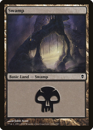 Swamp (238a) [Zendikar] | Magic Magpie