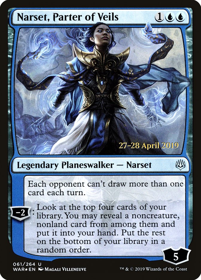 Narset, Parter of Veils  [War of the Spark Prerelease Promos] | Magic Magpie