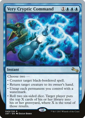 Very Cryptic Command (E) [Unstable] | Magic Magpie